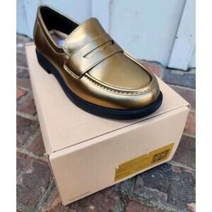 Wydr Studios Reese Low Heel Classic Loafers Shoes, Comfort Bronze Women's US 7WW